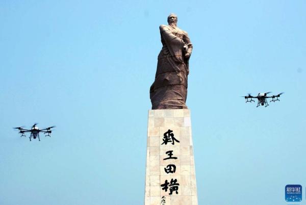 青岛使用无人机进行野外蚊蝇灭杀(图2)