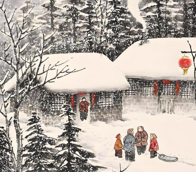 今日进五九老话“五九雪花稠吃喝不用愁”雨雪天啥预兆(图2)