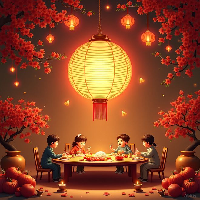 今日除夕祝福文案烟火照人间万家共团圆愿您岁岁平安！(图4)